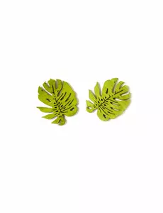 10 trekonfetti tropiske blader 4 cm