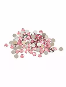 100 små runde bordkonfetti i rosegull 0,6 cm 10 g