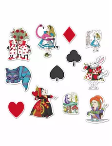 12 Alice i Neverland pappdekorasjoner
