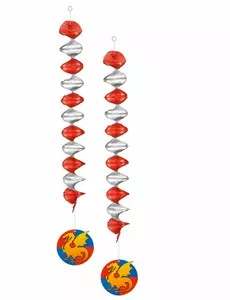 2 opphengsdekorasjoner riddere 60 cm
