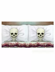 2 skjelettputetrekk 53 x 81 cm Halloween
