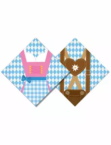20 Oktoberfest-papirservietter 33 x 33 cm