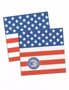 20 små amerikanske papirservietter