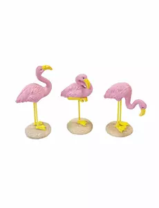 1 flamingo i harpiks 3,5 x 10 cm
