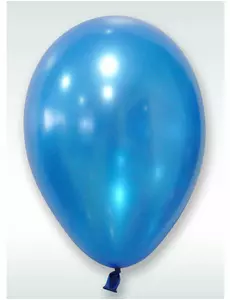 50 Metallic Blue Balloons 30 cm