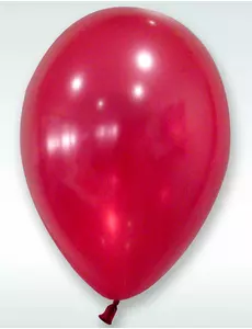 50 metalliske røde ballonger 30 cm