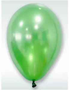 50 Metallic Green Balloons 30 cm