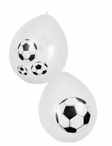 6 fotballfestballonger 25 cm