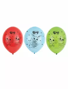 6 Bing lateksballonger 27 cm