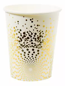6 luksuriøse gullglass 250 ml