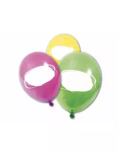 8 personlige lateksballonger 30 cm