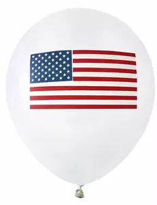 8 amerikanske lateksballonger 23 cm