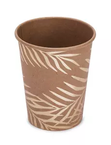 8 Kraft Paper Cups Golden Palm 200 ml