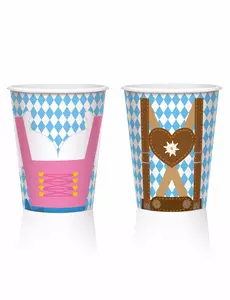 8 Oktoberfest-papirkopper 250 ml