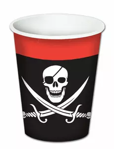 8 piratpapirkopper 260 ml