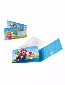 8 Super Mario-invitasjoner og konvolutter