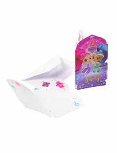 8 Shimmer and Shine-invitasjoner og konvolutter