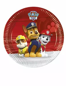 små Paw Patrol Ready for Action-papirtallerkener 20 cm