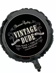 Vintage bursdagsfolieballong 46 cm