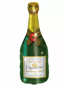 Folieballong med champagneflaske 94 cm