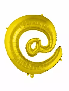 Kjempestor folieballongsymbol @ gull 70 cm