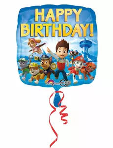 Gratulerer med dagen Paw Patrol folieballong 43 cm