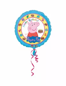 Gratulerer med dagen med Peppa Gris folieballong 43 cm