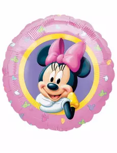 Pastellfarget Minnie folieballong 43 cm