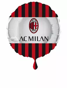 AC Milan rund aluminiumsballong 43 cm