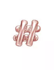 Folieballong # roségull 35 cm