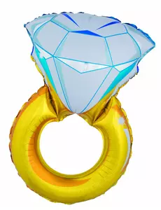 Kjempestor diamantringballong 105 cm