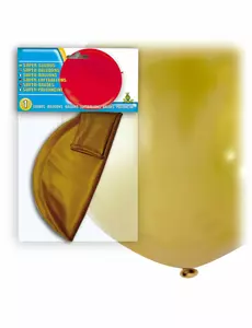 Kjempestor gullfarget lateksballong 80 cm
