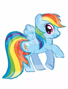 My Little Pony Rainbow Dash folieballong 71 x 68 cm