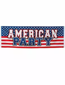 Amerikansk festbanner 220 x 74 cm