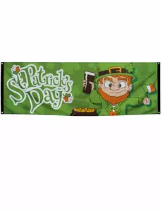 St. Patricks dag-banner 220 x 74 cm