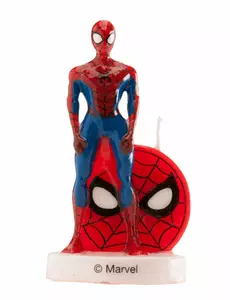Spiderman 3D bursdagslys 6 cm