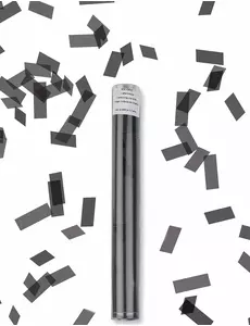 Black rectangular confetti launcher tube 27 cm