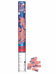 60 cm konfettikanon med amerikansk flagg