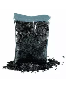 Mørkegrå konfettipose 200g