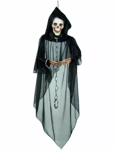Halloween-hengende skjelettdekorasjon med lenke