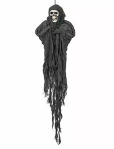 Svart Grim Reaper hengende dekorasjon 90cm