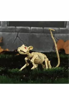 Halloween skjelett rotte dekorasjon
