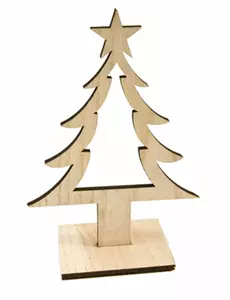 Juletrepynt i tre, 25 cm