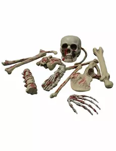 Blodig skjelett Halloween-dekorasjon