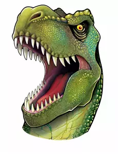 Veggdekorasjon med dinosaurhode 86 cm