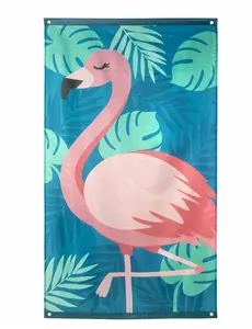 Tropical Flamingo Fabric Flag 150 x 90 cm