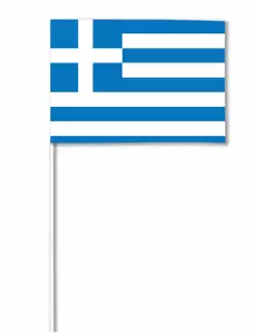 Greece paper flag 14 x 21 cm