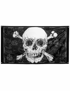 Jolly Roger piratflagg 90 x 150 cm