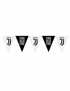 Juventus svart og hvit plastvimple 320 cm