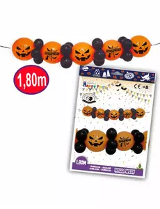 Halloween-lateksballonggirlander 1,8 m